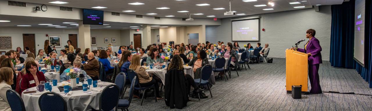 Women at an event hosted by CWGE
